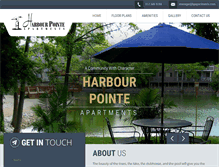 Tablet Screenshot of harbourpointeaptsindy.com